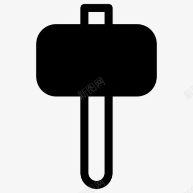 塔建筑锤子建筑劳动图标