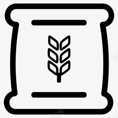 粮食素材小麦农业粮食图标