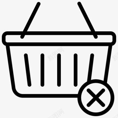 垃圾删除图标删除篮图标