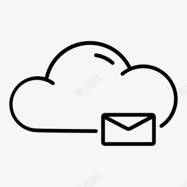 公共标识安全云邮件云计算互联图标