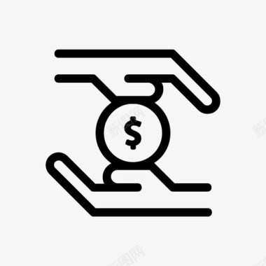 相框图给予慈善捐赠图标