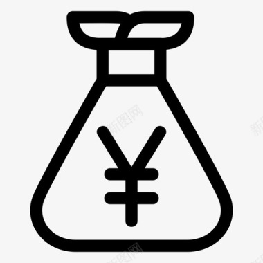 火焰美元图标货币银行商业图标