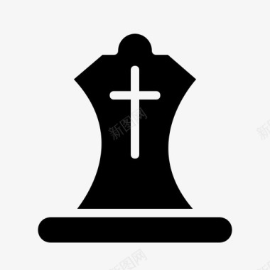 十字架坟墓十字架耶稣图标