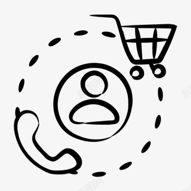 电话咨询图标电话购物数码购物网上购物图标