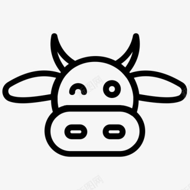 免抠牛闪烁牛图标图标
