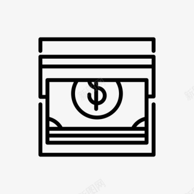 火焰美元图标取款机自动取款机现金图标