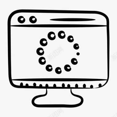 火焰美元图标窗口加载重新启动刷新图标