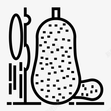 烤蔬菜菠萝蜜食品健康图标