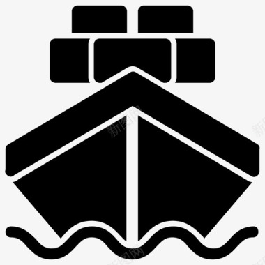 中秋节包装素材装运交货包装图标