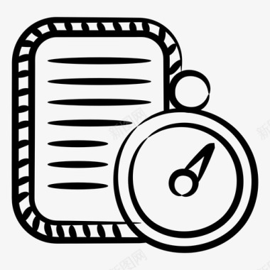 免费图标集合学习时间阅读时间学校时间图标