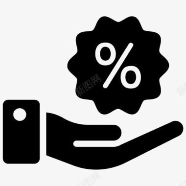 购物排行榜折扣优惠降价扣减图标