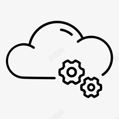 公共标识安全云设置云计算互联图标