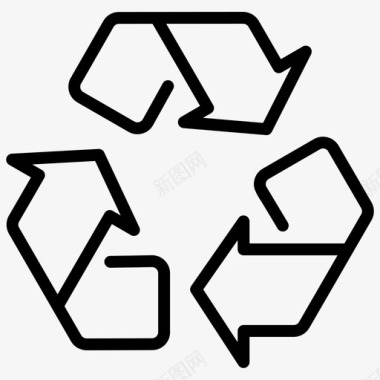 自然回收垃圾自然图标