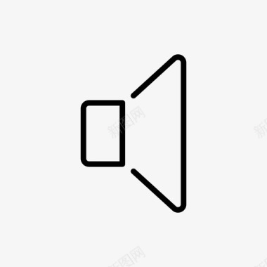 qq界面设计扬声器音频声音图标