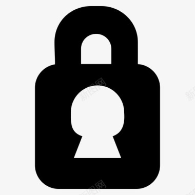 公共标识安全锁帐户密钥图标