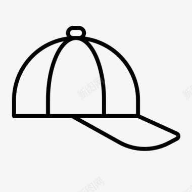 时装背景帽子棒球时装图标