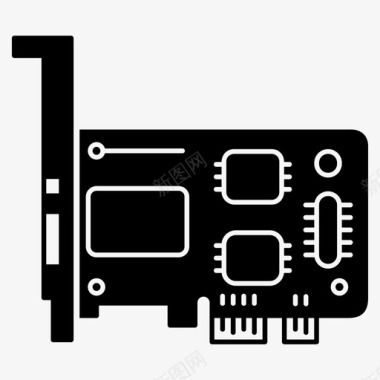 局域网网卡网卡电脑硬件图标