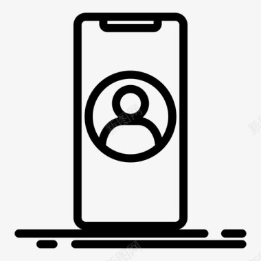 电话咨询图标智能手机联系人小工具图标