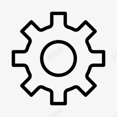 齿轮标志齿轮选项过程图标