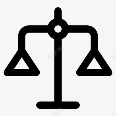 正义石狮子法律平衡正义图标