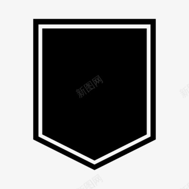 公共标识安全盾防御保护图标