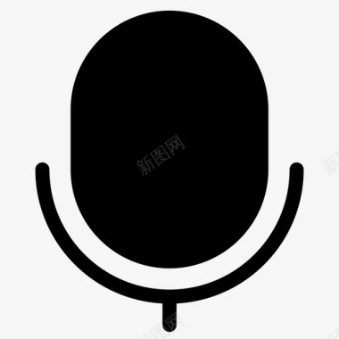 qq界面设计语音音频麦克风图标