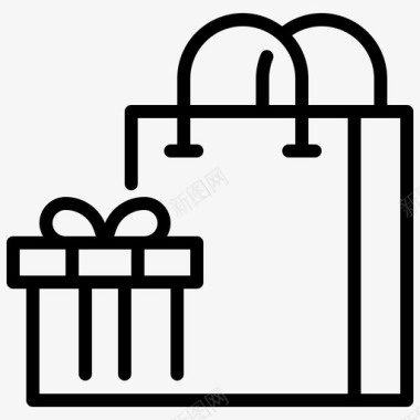 八卦五行购物袋商业礼品图标