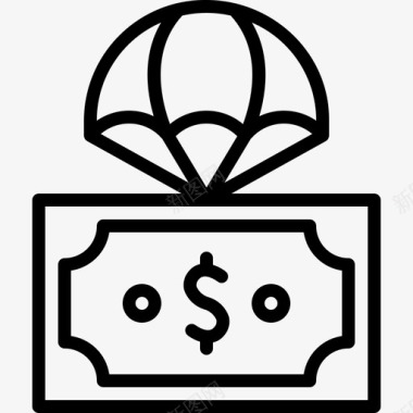 公共标识安全金钱保险保护安全图标