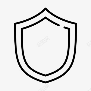 公共标识安全屏蔽防御防护图标