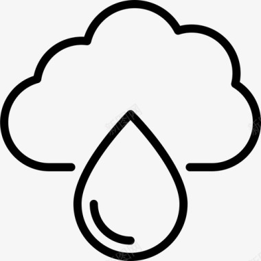 雨水天气云预报图标