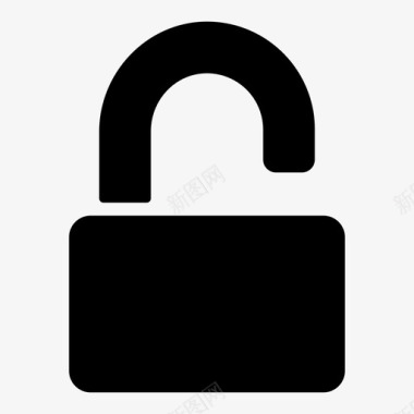 公共标识安全解锁钥匙保护图标