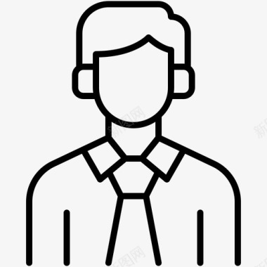 人物篮球商人化身人物图标