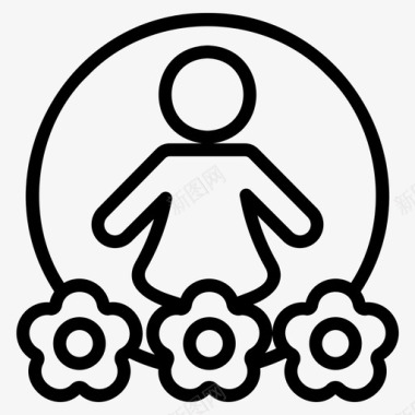 妇女节促销妇女节图标