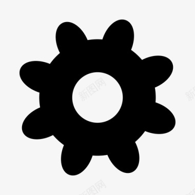 齿轮标志齿轮选项过程图标