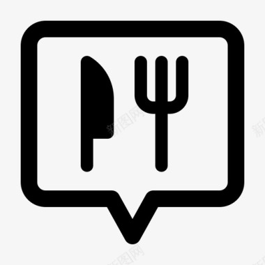 餐厅海报餐厅食物位置图标