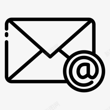 羽毛球网电子邮件互联网信息图标