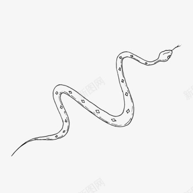 自然蛇动物自然图标