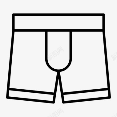 拳击内裤拳击服时装图标