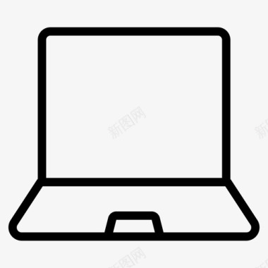 简单水墨笔记本电脑技术用户界面图标