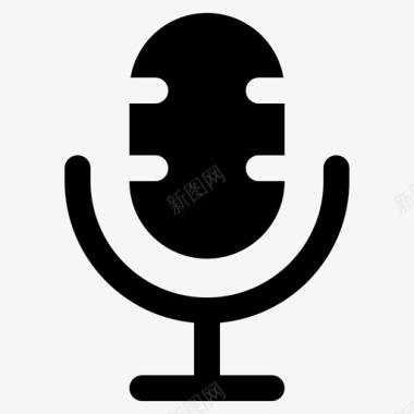 录音机录音机麦克风播客图标