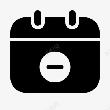 日历设计日历删除约会日期图标