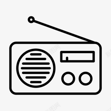 音乐收音机设备音乐图标