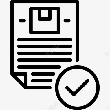 小吃盒子文件盒子检查表图标