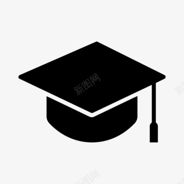 庆典毕业帽庆典教育图标