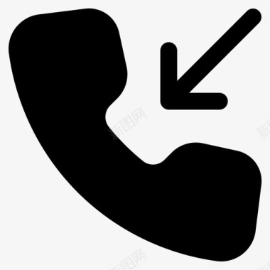 电话地址呼入呼叫电话电话接收器图标