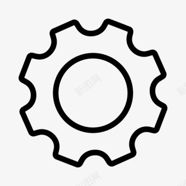 齿轮标志齿轮选项过程图标