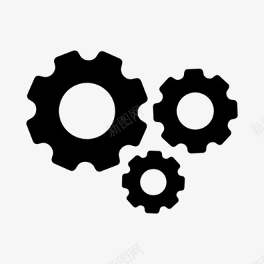 齿轮标志齿轮选项过程图标