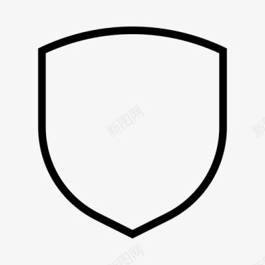 公共标识安全盾防御保护图标