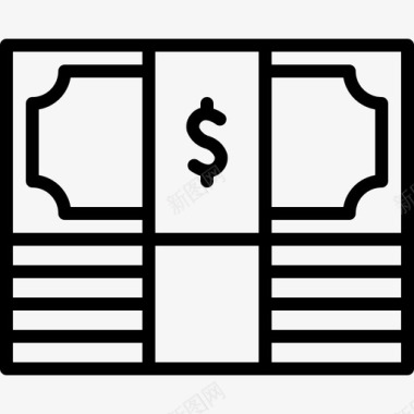 火焰美元图标货币现金美元利润图标