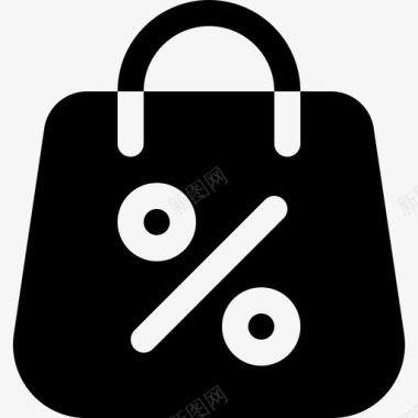 购物排行榜购物袋折扣销售图标